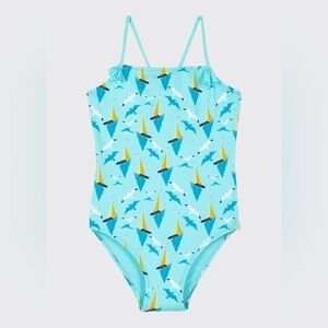 VILEBREQUIN Girl's Gom Sailboat Print One-Piece Swimsuit